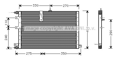 AVA QUALITY COOLING Конденсатор, кондиционер SB5033